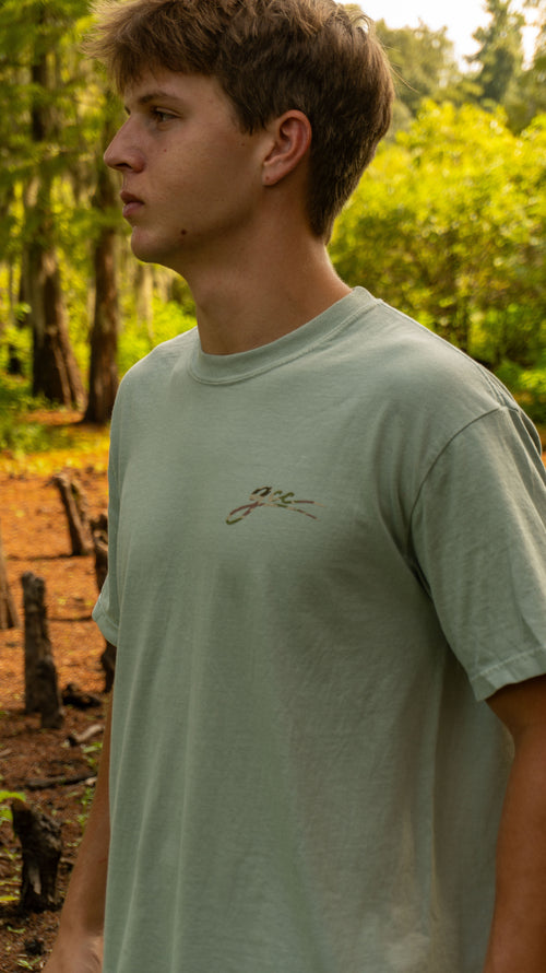 Light Green camo duck Tee